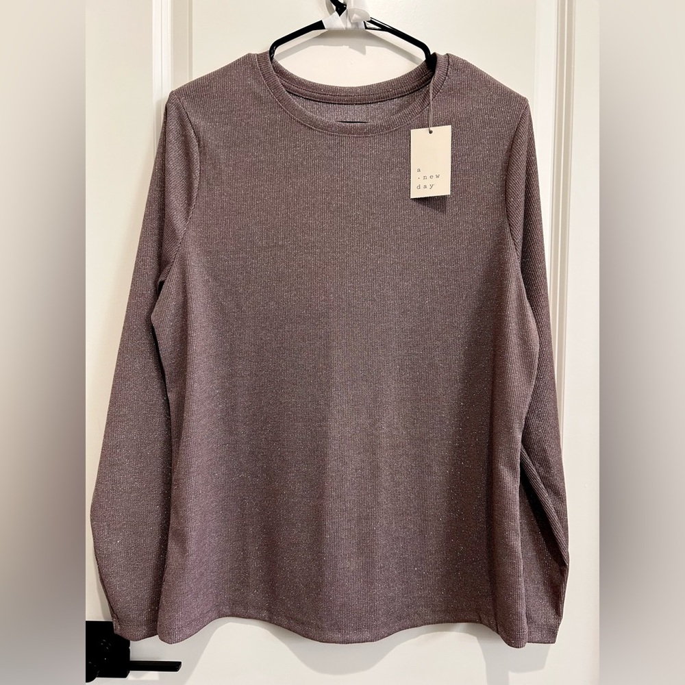 A New Day Long Sleeve Tee in Muave
